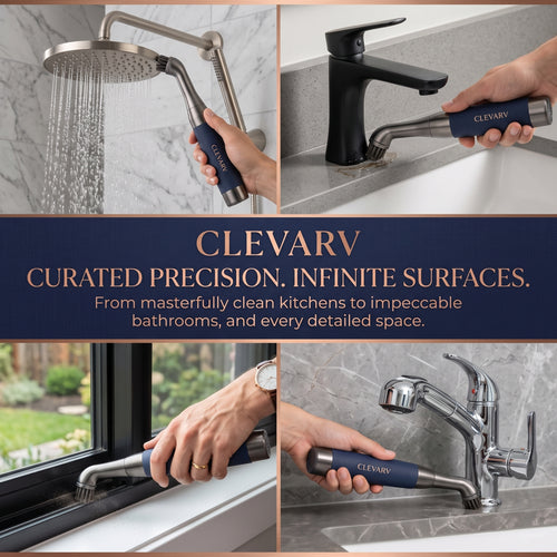CLEVARY® SonicSpin™ Electric Cleaning Brush Powerful Cordless Spin Scrubber for Bathroom, Kitchen & Home Deep Cleaning