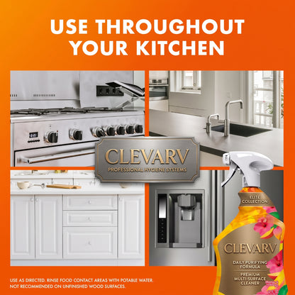 CLEVARY® Ultra Kitchen Degreaser Advanced Grease & Grime Remover | Plant-Based Multi-Surface Cleaner