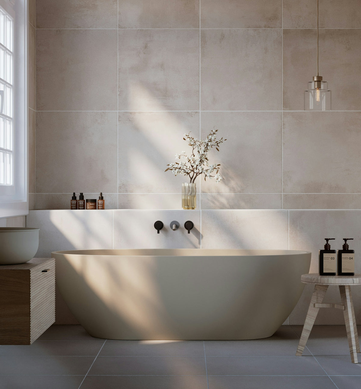 CLEVARY calm minimalist bathroom interior